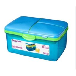 Cutie alimente plastic compartimentata 2L, Lunch Quaddie 3970-02