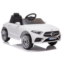 Masina electrica pentru copii, Mercedes C Class, CLS 350, 2 motoare, LeanToys, 5177, alba
