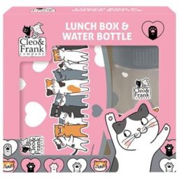 Set cutie sandwich si sticla de apa, Derform ZSBACF39, pisicute