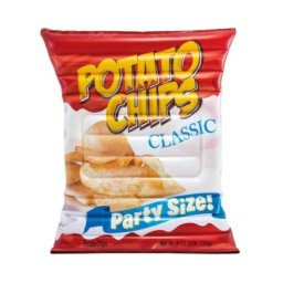 Saltea gonflabila pentru piscina, Intex 58776 Potato Chips, multicolor, 178 x 140 cm, pentru adulti si copii