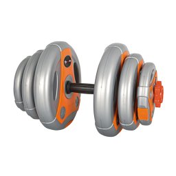 Gantera reglabila inSPORTline 3-18kg Gri/Portocaliu