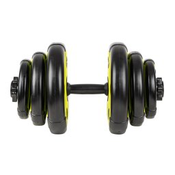 Gantera reglabila inSPORTline 3-18 kg Negru/Verde