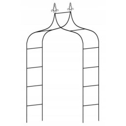 Arcada metalica, pergola, pentru gradina, ascutita, 150x37x240 cm
