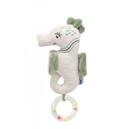 Jucarie zornaitoare BabyJem, Calut de mare din plus, 3 luni+ (Culoare: Verde)