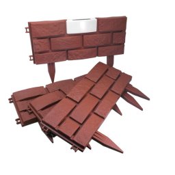 Gard de gradina decorativ, cu iluminare solara, set 4 buc, 42x29 cm