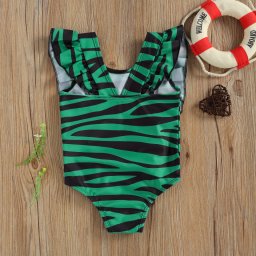 Costum de baie Leopard/Peste Drool (Culoare: Verde, Marime: 110)
