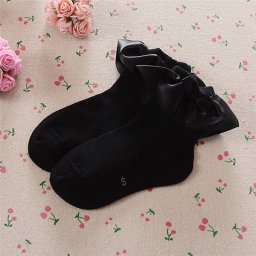Sosete cu volan si fundita Drool (Culoare: Negru, Varsta: 6 ani - 8 ani)