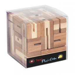 Joc logic puzzle 3D din bambus Flexi-cub