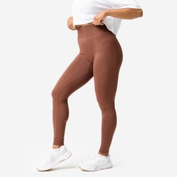 Colanți de sport fără cusături, talie înaltă, scrunch, Maro Damă