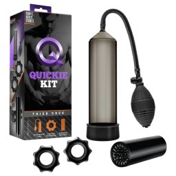Quickie Kit - pompă pentru penis - set gros - 4 piese