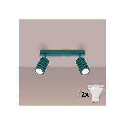 Brilagi - Spot LED CRESTO 2xGU10/10W/230V turcoaz