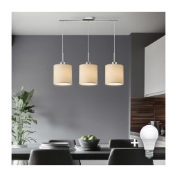 Eglo - Lustră LED TUNJA suspendată pe cablu, 3xE27/60W/230V, crem
