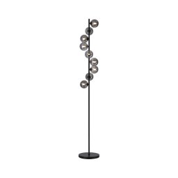 Schöner Wohnen 14506-18 - Lampadar LED DUBAI 9xG9/3W/230V negru/fumuriu