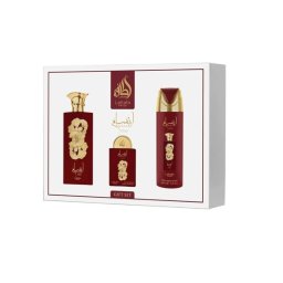 Lattafa Pride Ansaam Gold Set cadou unisex EDP ​​100 ml + EDP 20 ml + deodorant spray 200 ml + reumplere