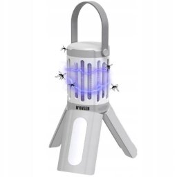 Lampa electrica anti-insecte Noveen Insect killer lamp, LED UV, 6W, 1000 V, portabil (3 x AA), IPX4, IKN833 White Grey