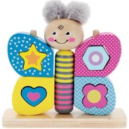 Trefl: Joc de dezvoltare a abilităților din lemn - fluture