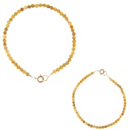 Bratara Ochi de Tigru Diametru 56 mm - Rotund Fatetat 3x3 mm - Accesorii Golld Filled - 1 Buc