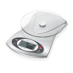 Cantar de bucatarie Cantar digital de bucatarie cu ceas si termometru Medisana KS 220 40467, Alb/Gri