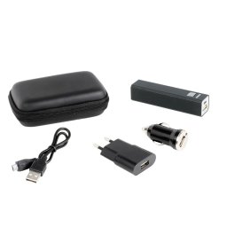 Set accesorii telefon mobil TEA148, Baterie, USB, AC, Incarcator masina, Negru