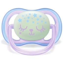 Suzeta de noapte Philips-AVENT Ultra Air, 0-6 luni, 2 bucati, fete, fosforescente