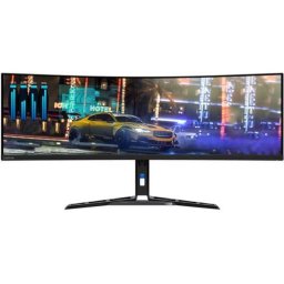 Monitor LED 44.5" R45w-30 DQHD (5120 x 1440) HDMI DisplayPort Ecran curbat 170 Hz 1 ms Negru