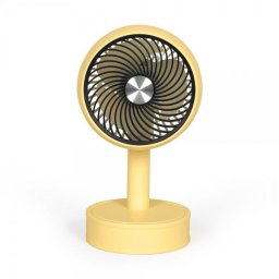 Mini Ventilatoare de birou reincarcabil TEA310J 3 viteze, diametru 7.5cm Galben