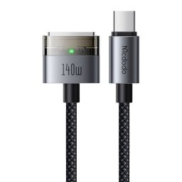 Cablu, USB-C la MagSafe 3, 140W, Indicator LED, 2m - Mcdodo (CA-2070) - Black