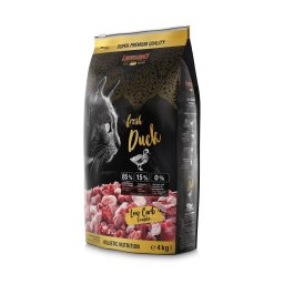 LEONARDO Fresh Duck & Poultry Hrana uscata pentru pisici, cu rata si pasare 4 kg