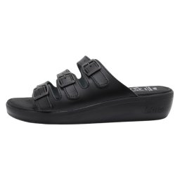 Papuci dama, Batz, 3BCS-Negru, casual, piele naturala, ortopedici, cu platforma, negru (Marime: 41)