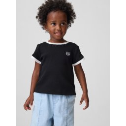 Tricou GAP pentru copii, tricotat cu nervuri