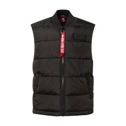 ALPHA INDUSTRIES Vestă roșu / negru / alb