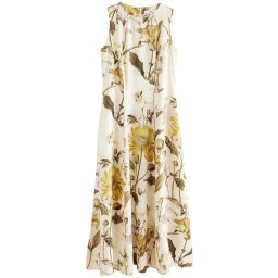 Next Rochie galben muștar / galben deschis / verde închis / alb