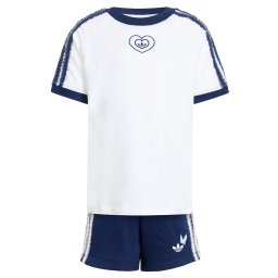 ADIDAS ORIGINALS Set 'ADIDAS DISNEY SHORT T-SHIRT' albastru marin / alb