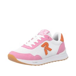 Rieker Sneaker low portocaliu / roz deschis / alb