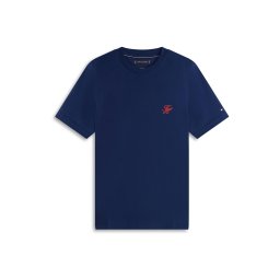 TOMMY HILFIGER Tricou bleumarin / roșu / alb
