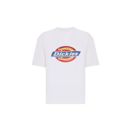 DICKIES Tricou '6E98' azuriu / portocaliu somon / alb