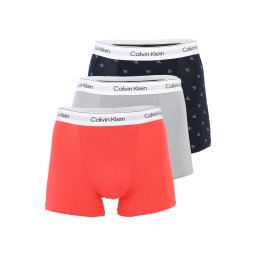 Calvin Klein Underwear Boxeri bleumarin / gri deschis / portocaliu / alb