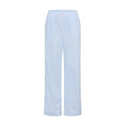 Copenhagen Studios Pantaloni de pijama albastru deschis / alb
