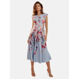 Lipsy Rochie albastru deschis / verde închis / roz / magenta