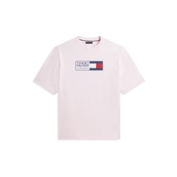 Tommy Hilfiger Big & Tall Tricou 'BRAND LOVE' albastru închis / rosé / roșu / alb