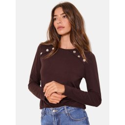 Lipsy Tricou maro închis