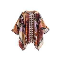 Next Rochie de plaja maro ruginiu / gri / mov liliachiu / negru