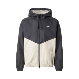 Nike Sportswear Geacă de primăvară-toamnă alb kitt / negru