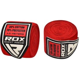 RDX Sports Bandaje de box RB 4,5m Red - RDX
