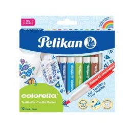 Carioca Colorella Textile, 12 Culori, Pelikan