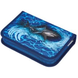Penar Echipat, 31 Piese, cu 2 Clape, 20.3 x 3.5 x 14 cm, Motiv Blue Shark