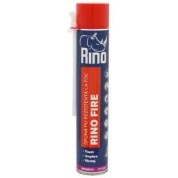 Spuma poliuretanica rezistenta la foc RINO FIRE, 750ml, cu aplicator