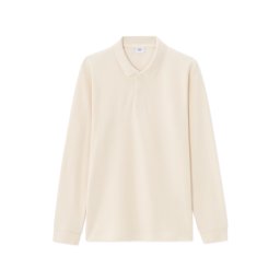 Tricou polo cu mânecă lungă Celio crem