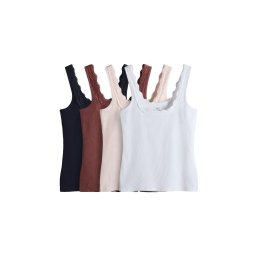 The Set Top ciocolatiu / roz pudră / negru / alb