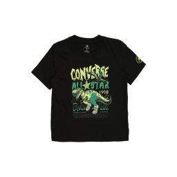 CONVERSE Tricou 'DINOS' verde / verde deschis / negru / alb